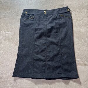 Express Charcoal Pencil Skirt